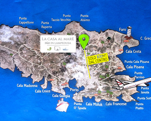 Dove si trova il Bed and Breakfast La Casa Al Mare Lampedusa